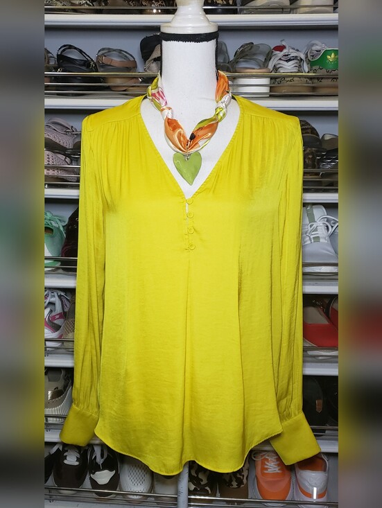 Maison D’Amelie Tops - Maison D'Amelie Long Sleeve Vneck Blouse